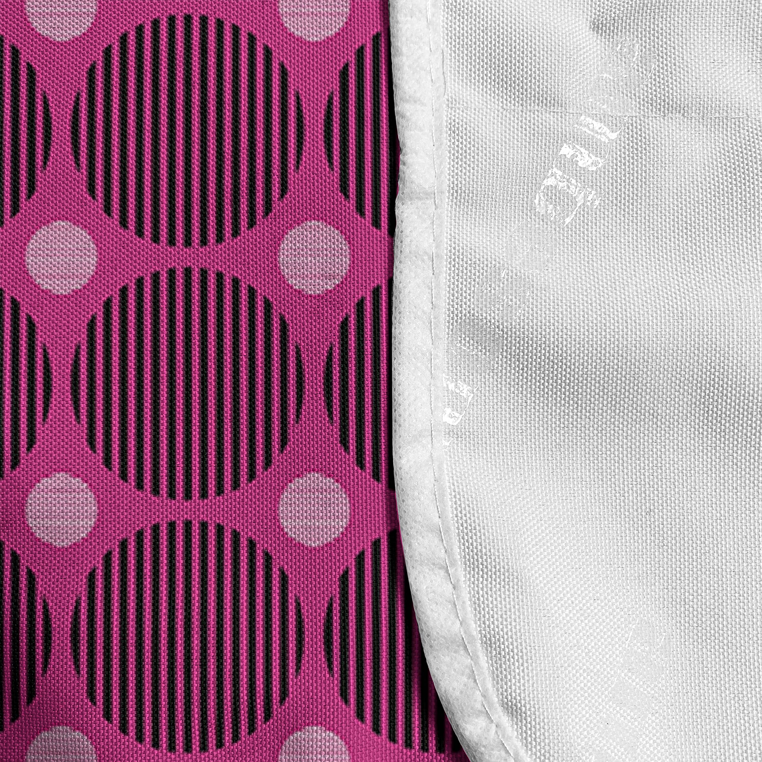 Ambesonne Geometric Microwave Cover - Modern Abstract Striped Pattern, Waterproof Kitchen Organizer with Pockets, 36