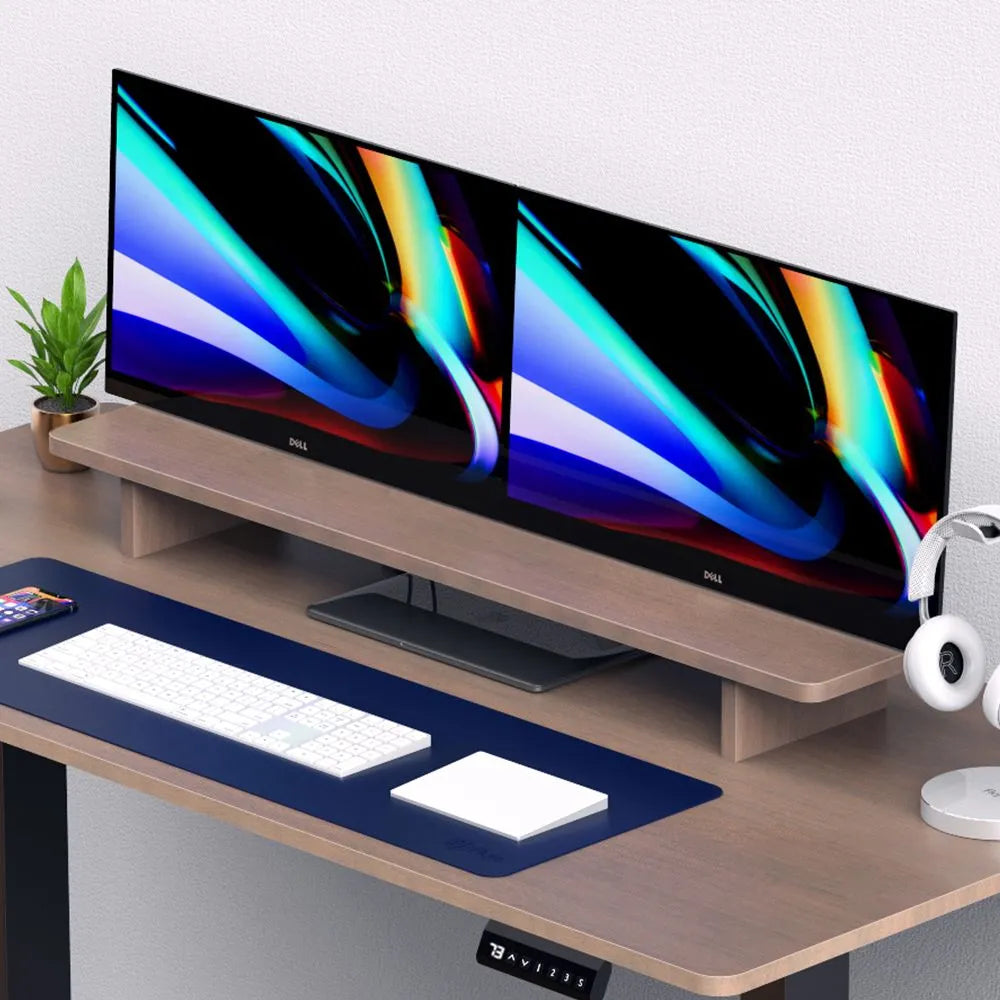 Ergonomic Monitor Stand Riser - Adjustable Laptop & Computer Screen Holder for Desk - Perfect for Home Office, Gaming & Workspace Setup