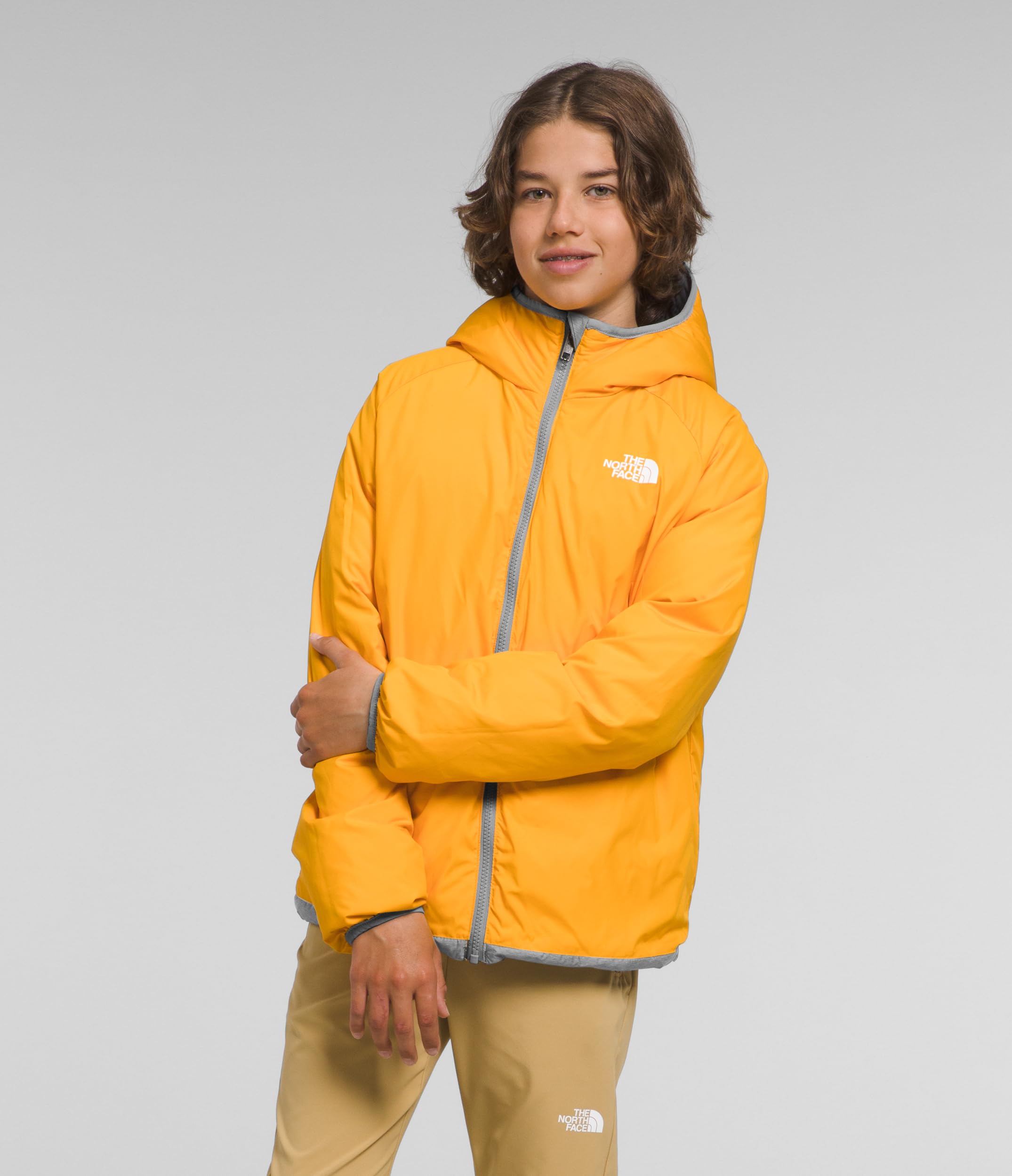 The North Face Reversible Down Hooded Jacket for Boys - Kids Winter Jacket for Cold Weather | Outdoor Activities, School & Play