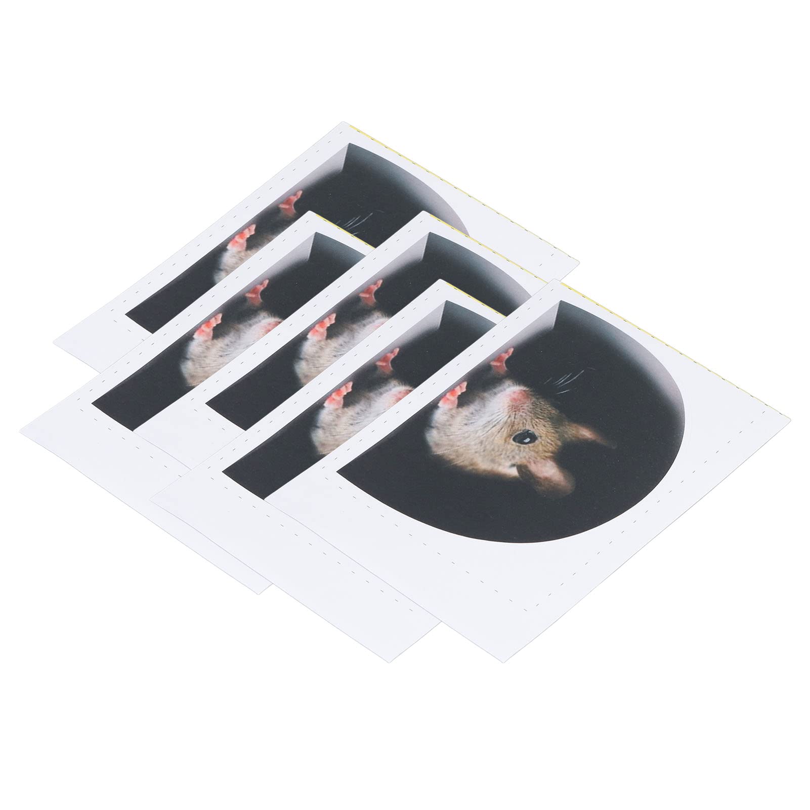 20PCS Cute Cartoon Mouse Hole Wall Stickers - Self-Adhesive Decals for Skirting Boards, Furniture & Kitchen Decor - Fun Home Decoration for Kids Rooms, Playrooms & Themed Parties