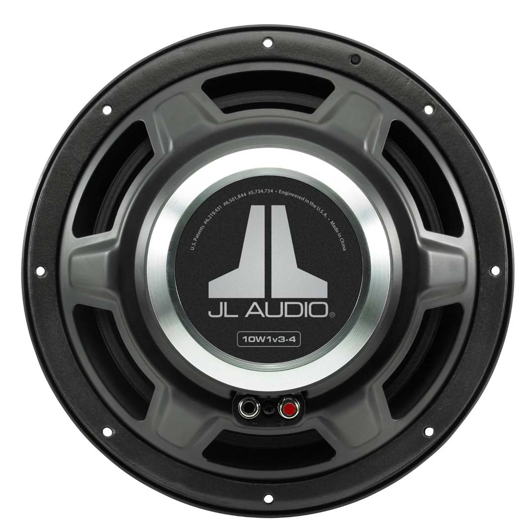 JL Audio 10W1v3-4 10-Inch 300W Single 4 Ohm Car Subwoofer - Premium Bass for Cars, Trucks & SUVs - Perfect for Music Lovers & Audio Enthusiasts
