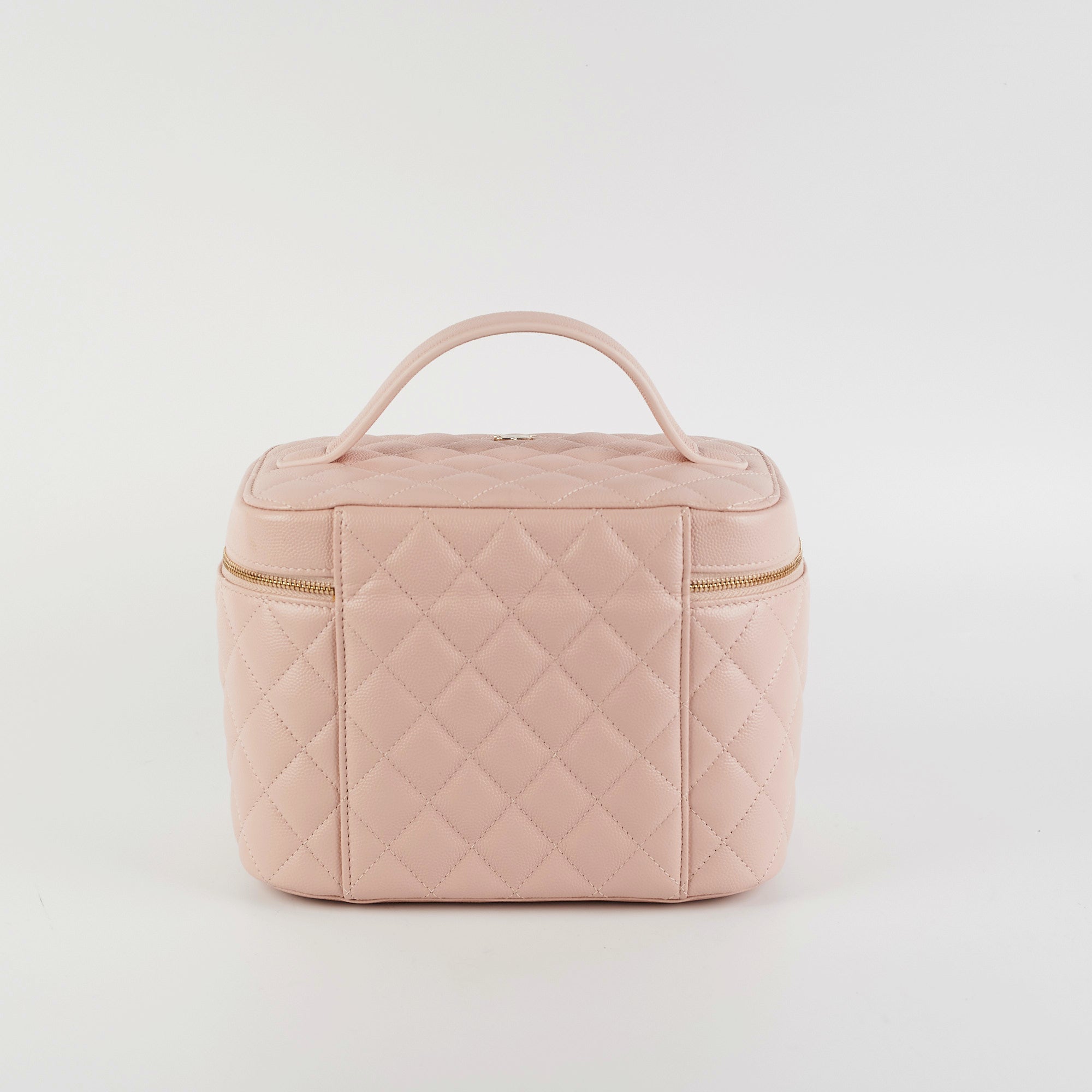 Chanel Pink Caviar Vanity Case 21C - Luxury Makeup Bag for Women | Perfect for Travel, Bridal & Everyday Use