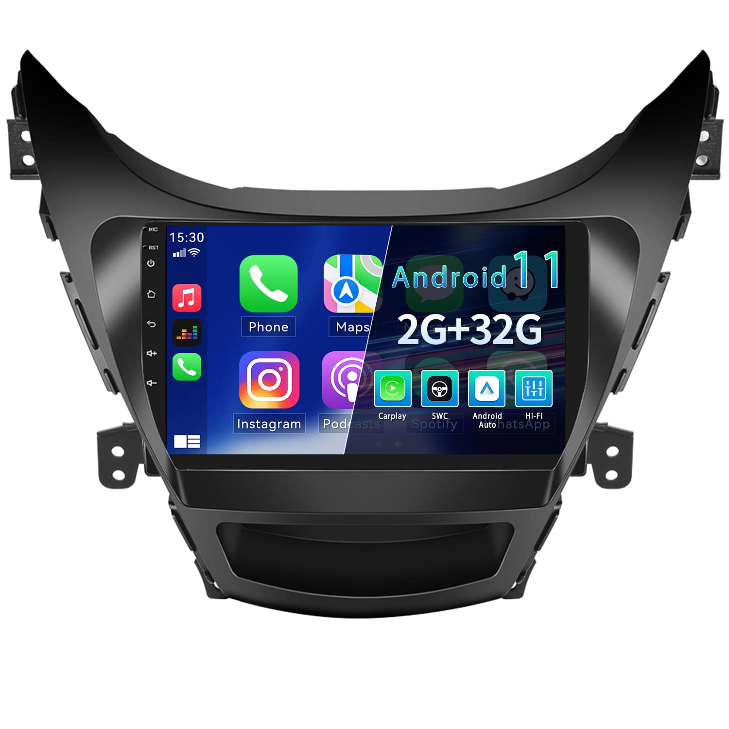 2012-2013 Hyundai Elantra Android 11 Car Stereo with 9