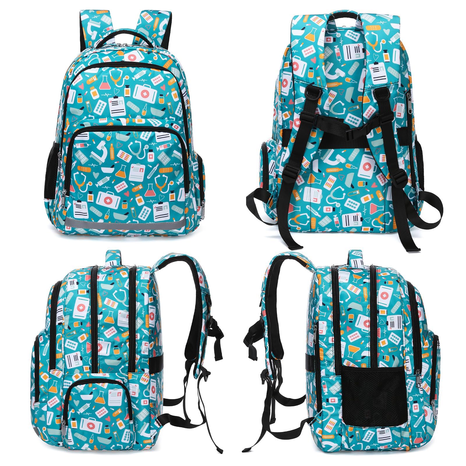 Gatycallaty Nurse Backpack for Women - Waterproof Laptop Backpack for Nursing Students, CNAs & Healthcare Professionals - Perfect for Hospital, College & Commuting (Green) - Ideal for Work, School & Travel Essentials