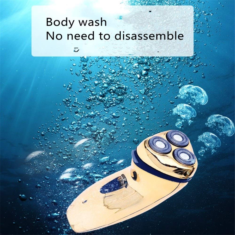 Electric Razor for Men - 3D Floating Head Shaver with Wet & Dry Use, Waterproof Body for Shower Shaving - Perfect for Travel, Gym, and Daily Grooming Routine