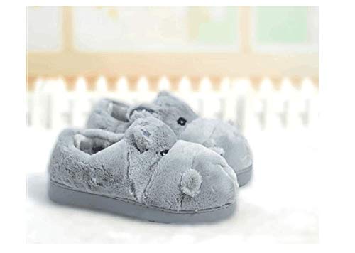 LANFIRE Soft Cotton Hippo Plush Slippers for Adults & Kids - Cozy Home Footwear for Indoor Comfort & Playtime