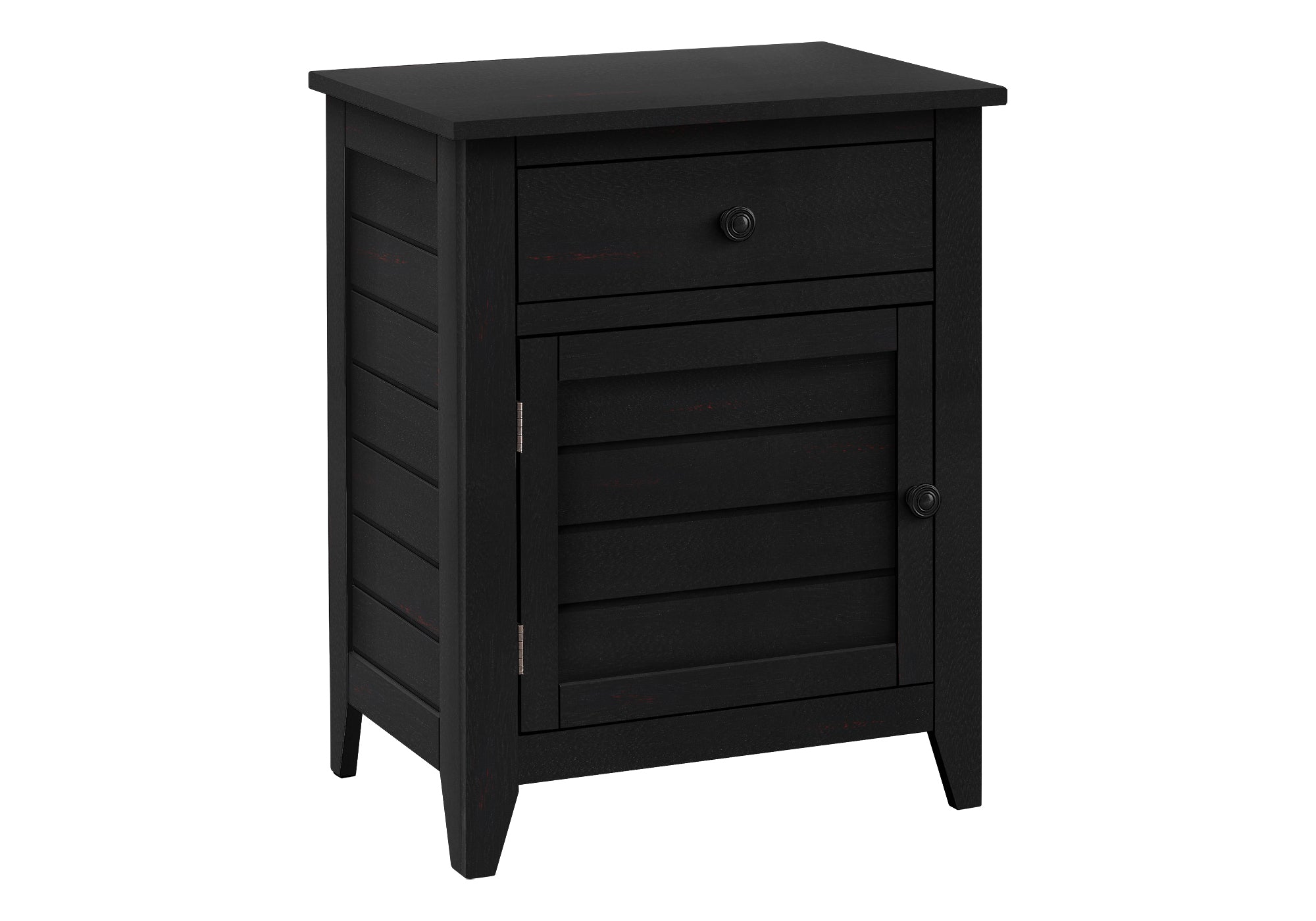 Coastal Black Accent Table - Modern Side Table for Living Room, Bedroom & Office - Small End Table with Stylish Design for Home Decor