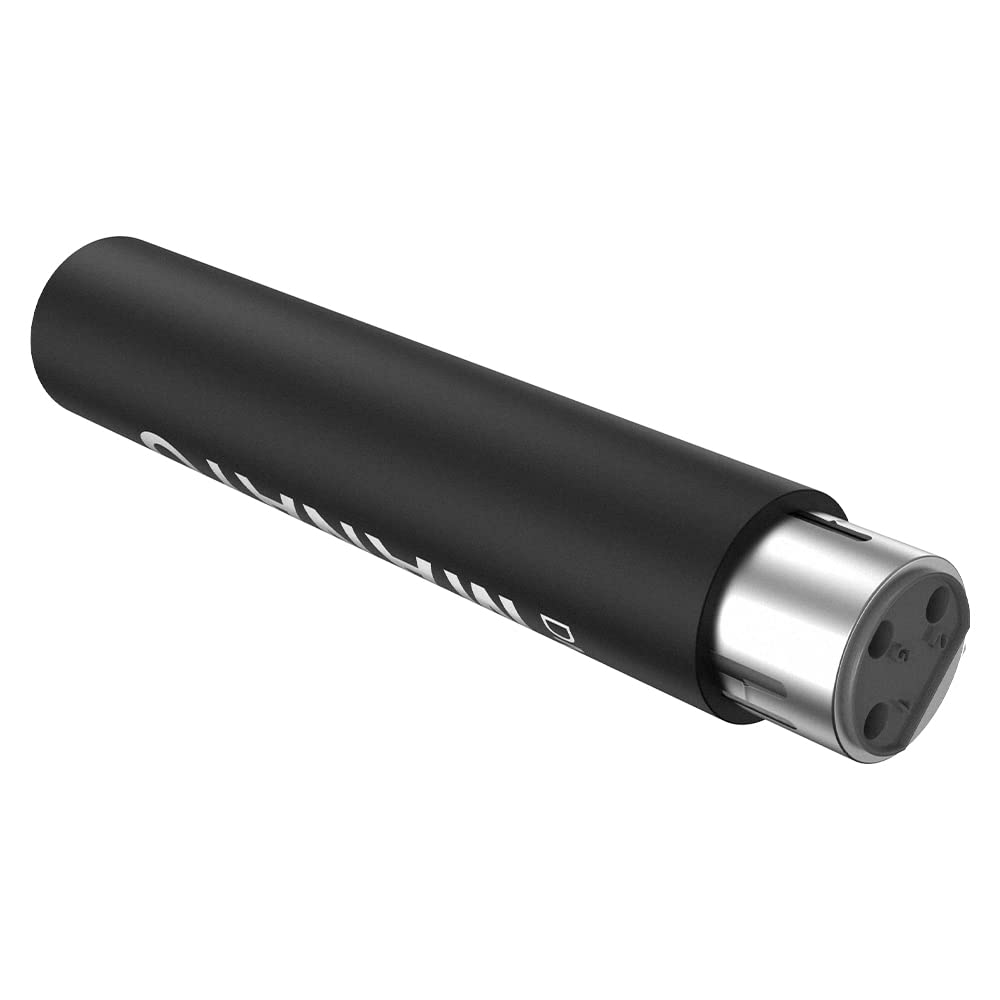 Professional In-line Microphone Preamp - High Gain Mic Booster Preamplifier for Dynamic & Passive Ribbon Mics (Black) | Perfect for Podcasting, Studio Recording & Live Performances