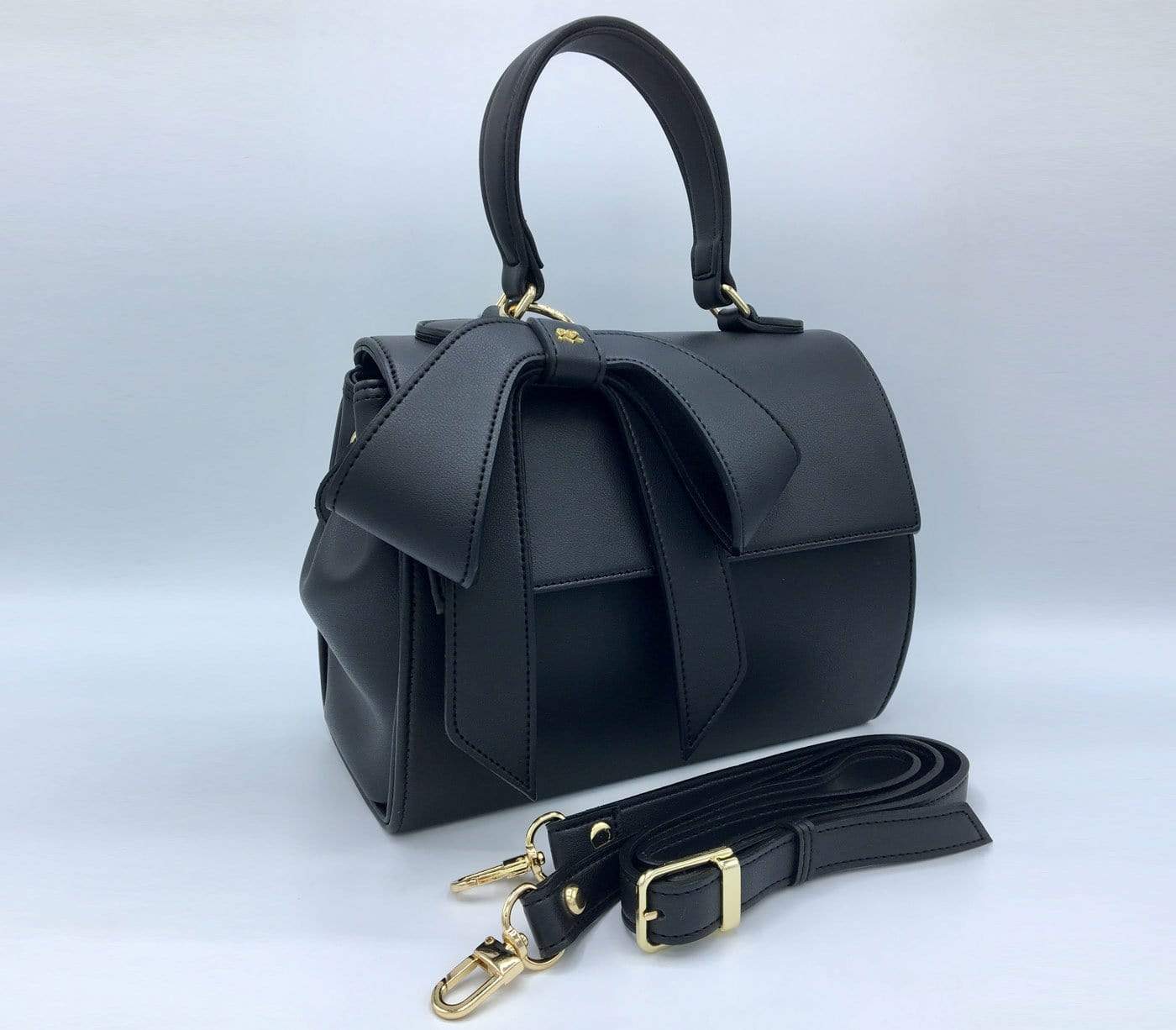 Vegan Leather Handbag for Women | Cottontail Black Crossbody Purse | Ethical Fashion Accessory for Work, Travel & Everyday Use