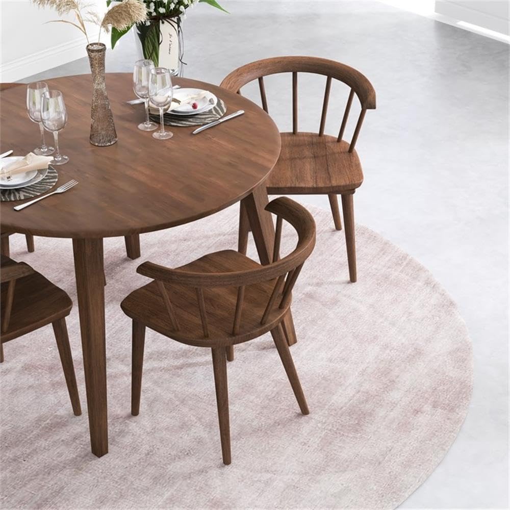 Mid-Century Solid Wood Dining Chair Set of 2 - 27