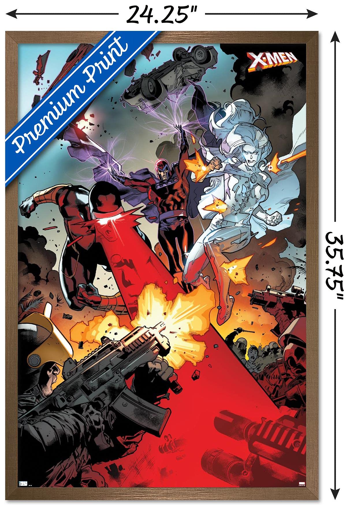 Marvel Comics X-Men Wall Poster - Cyclops, Magneto & Emma Frost Art Print, 34