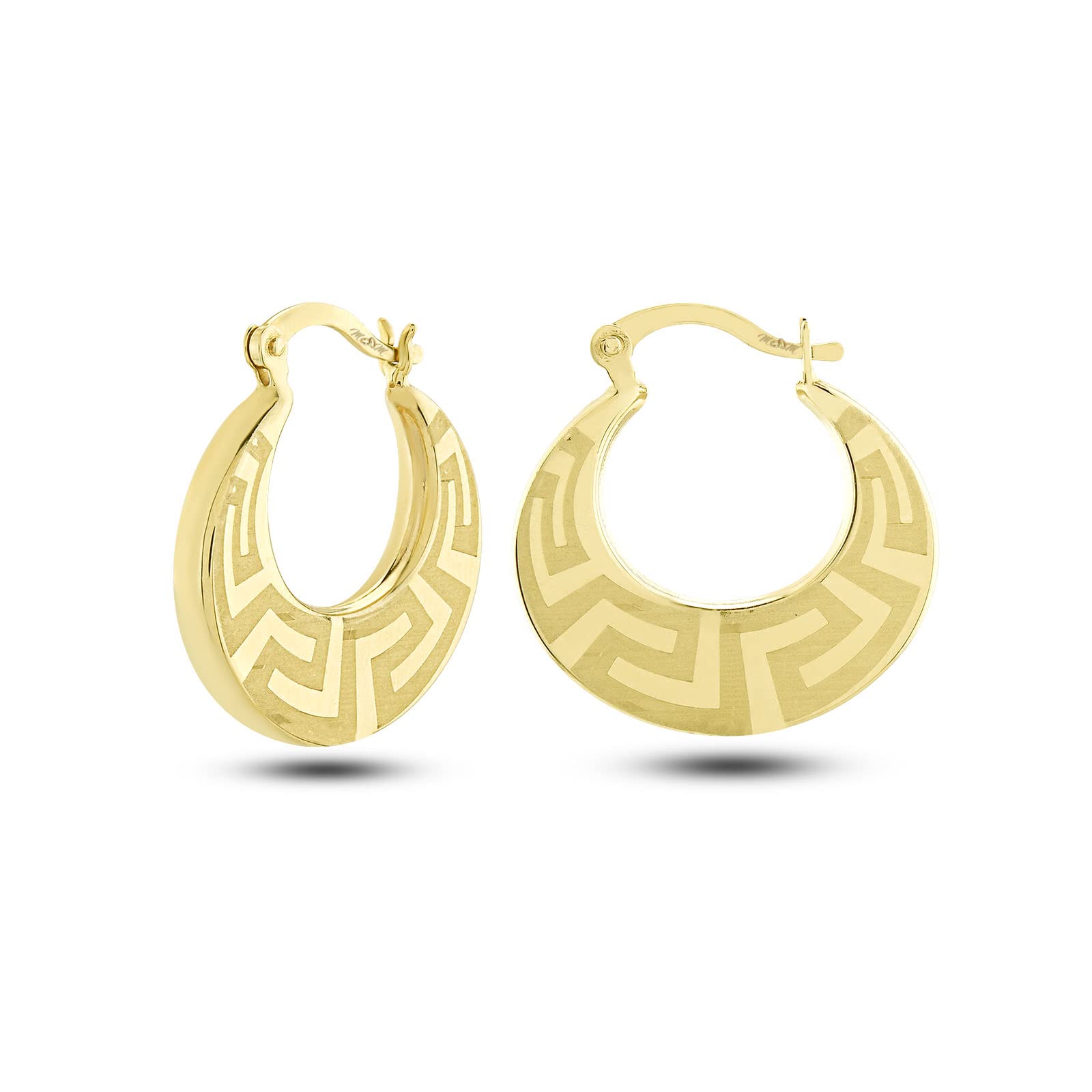 14K Solid Gold Hoop Earrings for Women - Hypoallergenic Yellow Gold Huggie Hoops | Dainty & Chunky 14K Gold Earrings for Everyday Wear | Perfect Gift for Her | Jewelry for Work, Date Night & Special Occasions