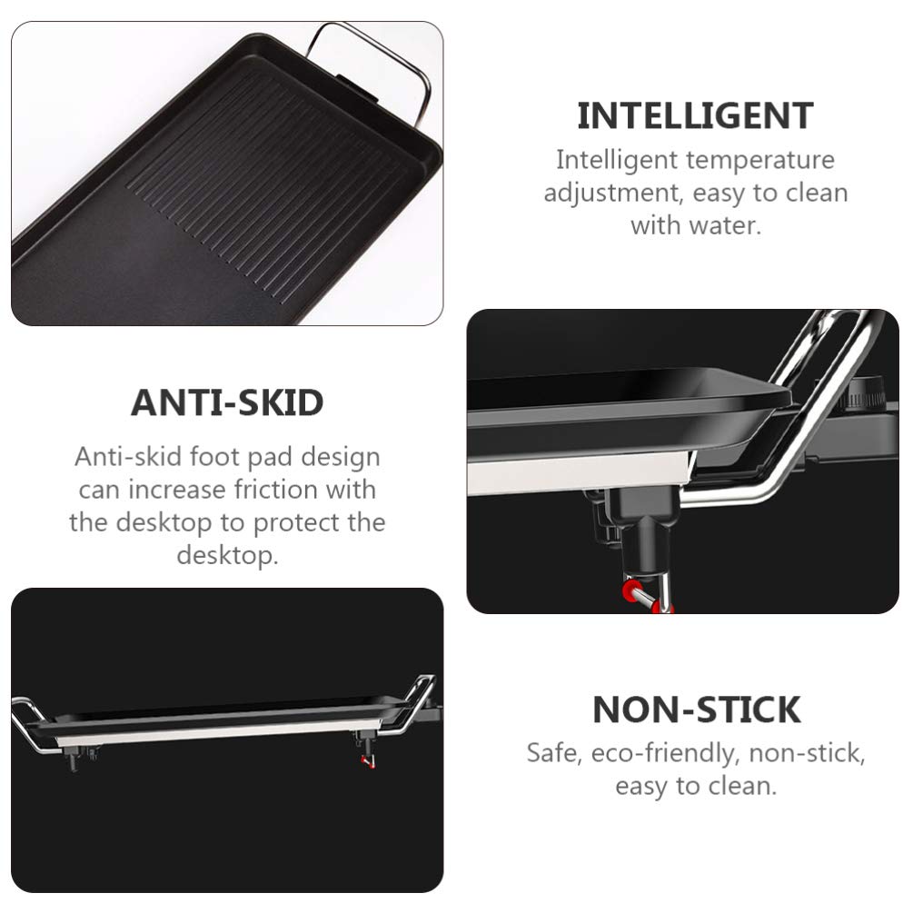 DOITOOL Electric BBQ Grill Set - Smokeless Indoor/Outdoor Grill Machine with Baking Tray, Multi-functional Roaster for Meat, Vegetables & Seafood | Perfect for Backyard Parties, Camping & Family Gatherings