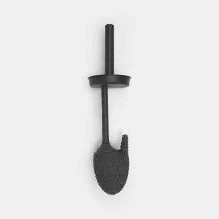 Mindset Toilet Brush with Mineral Infinite Grey Silicon Head - Durable Bathroom Cleaning Tool for Home & Office Use