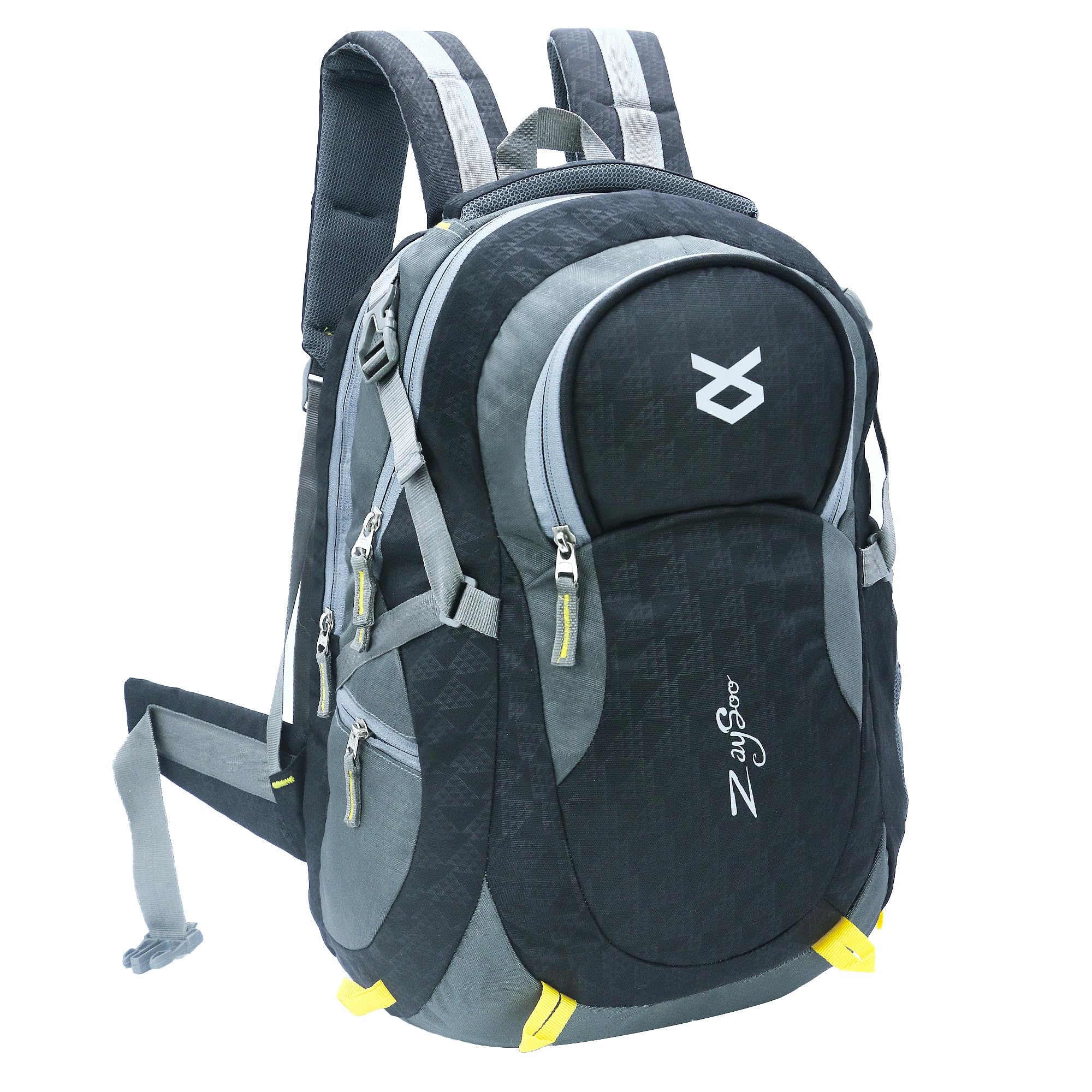 ZaySoo Ultimate Unisex Waterproof Travel & Hiking Backpack - 19-Inch Laptop Compartment with Rain Cover & Internal Organizer - Perfect for College, Commuting & Outdoor Adventures