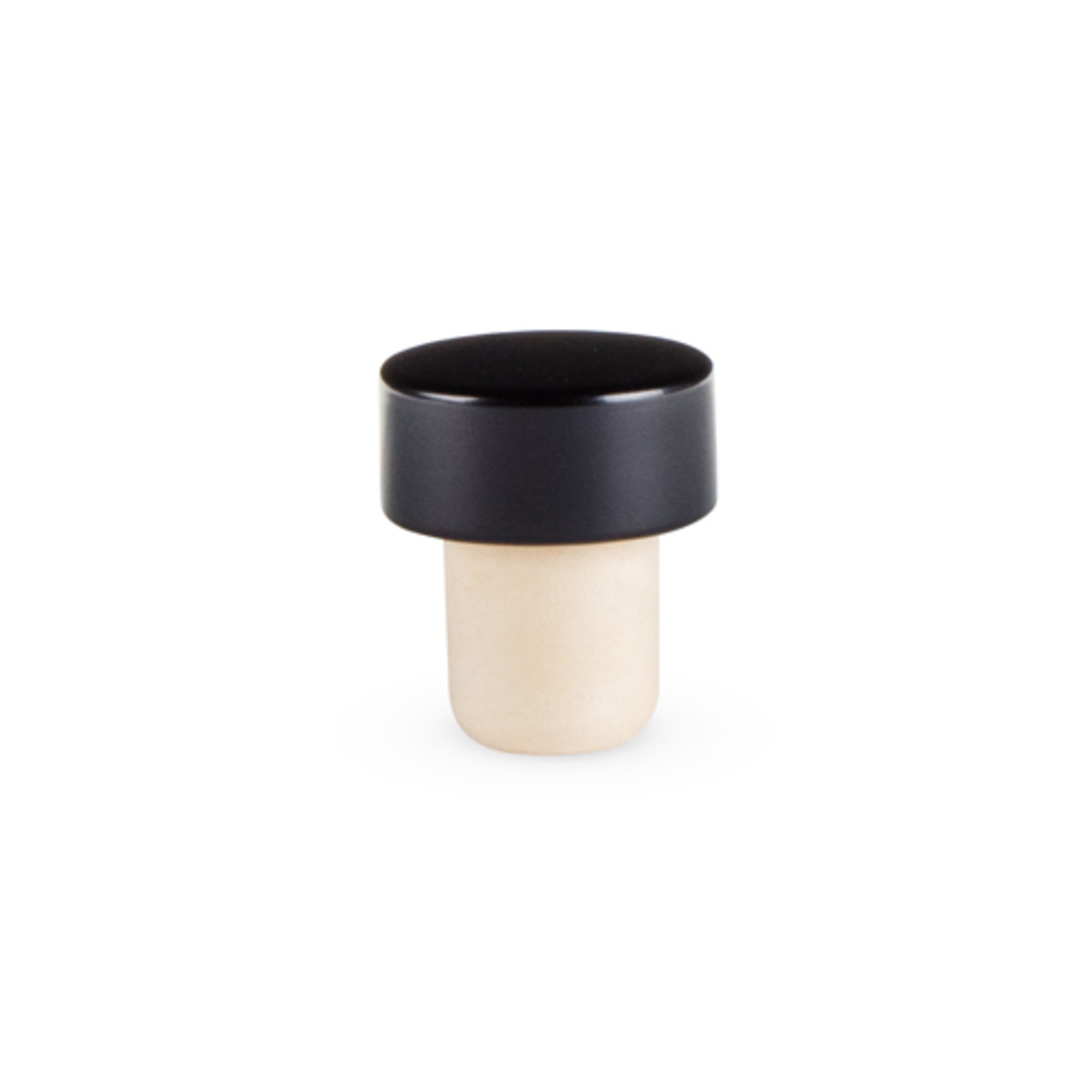 Premium Solid Black Wine Bottle Stoppers by True - Ideal for Home Bars, Wine Cellars & Gift Giving