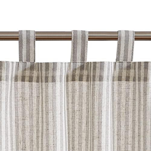 Tab Top Striped Taupe