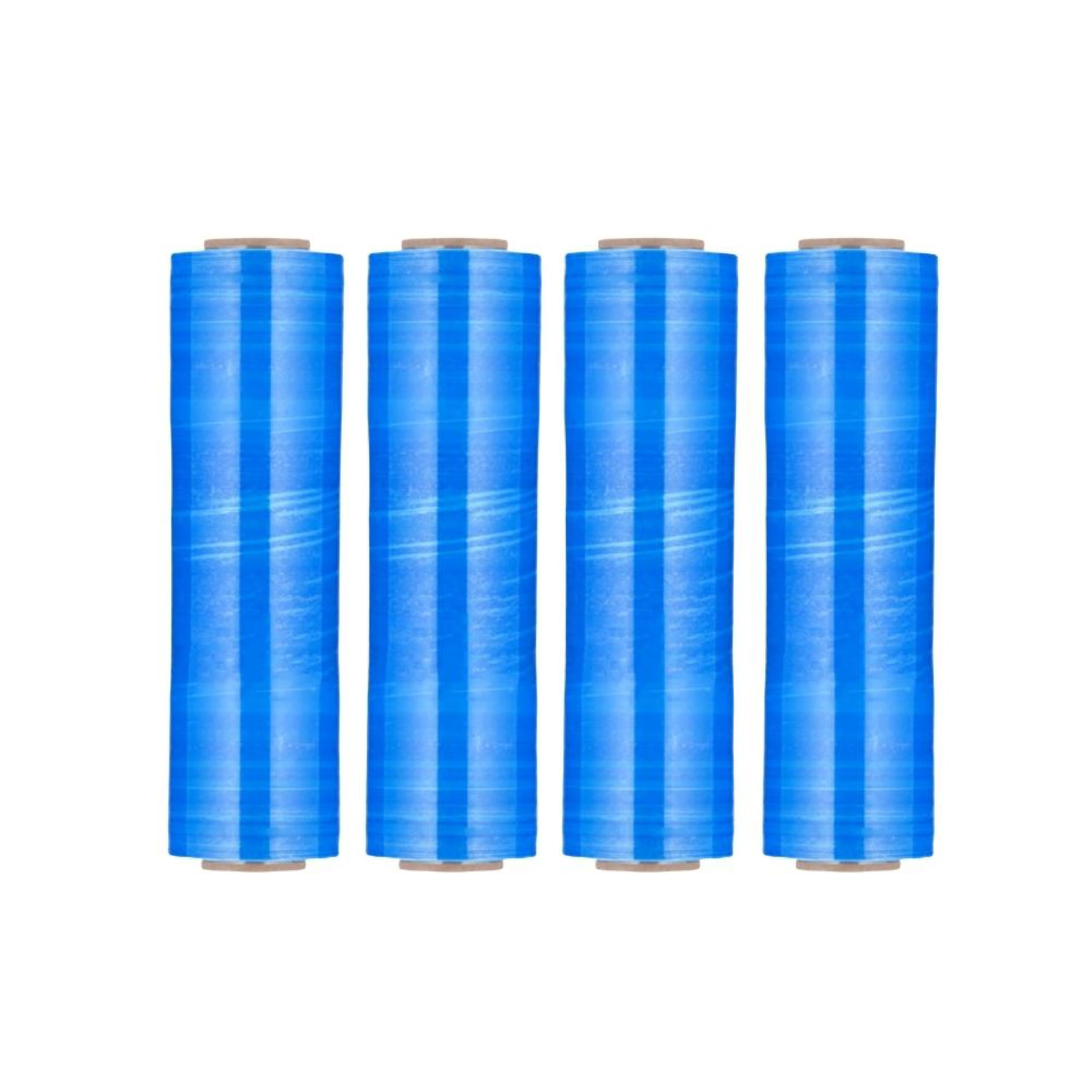 MMBM Heavy Duty Blue Stretch Wrap Film - 20 Inch x 5000 Feet (1 Pack) | Industrial Strength Plastic Shipping Wrap for Moving Boxes & Pallet Securing | Warehouse, Home Moving & Storage Supplies