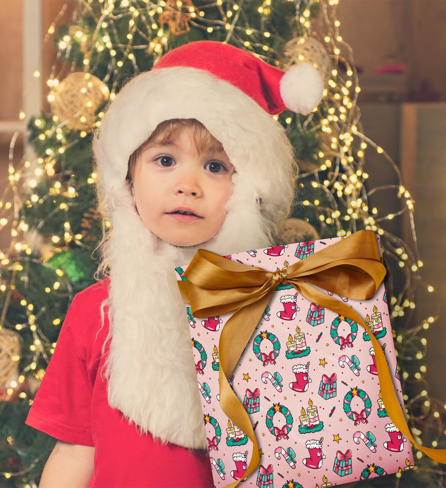 Festive Christmas Wrapping Paper & Gift Bags Set - 21