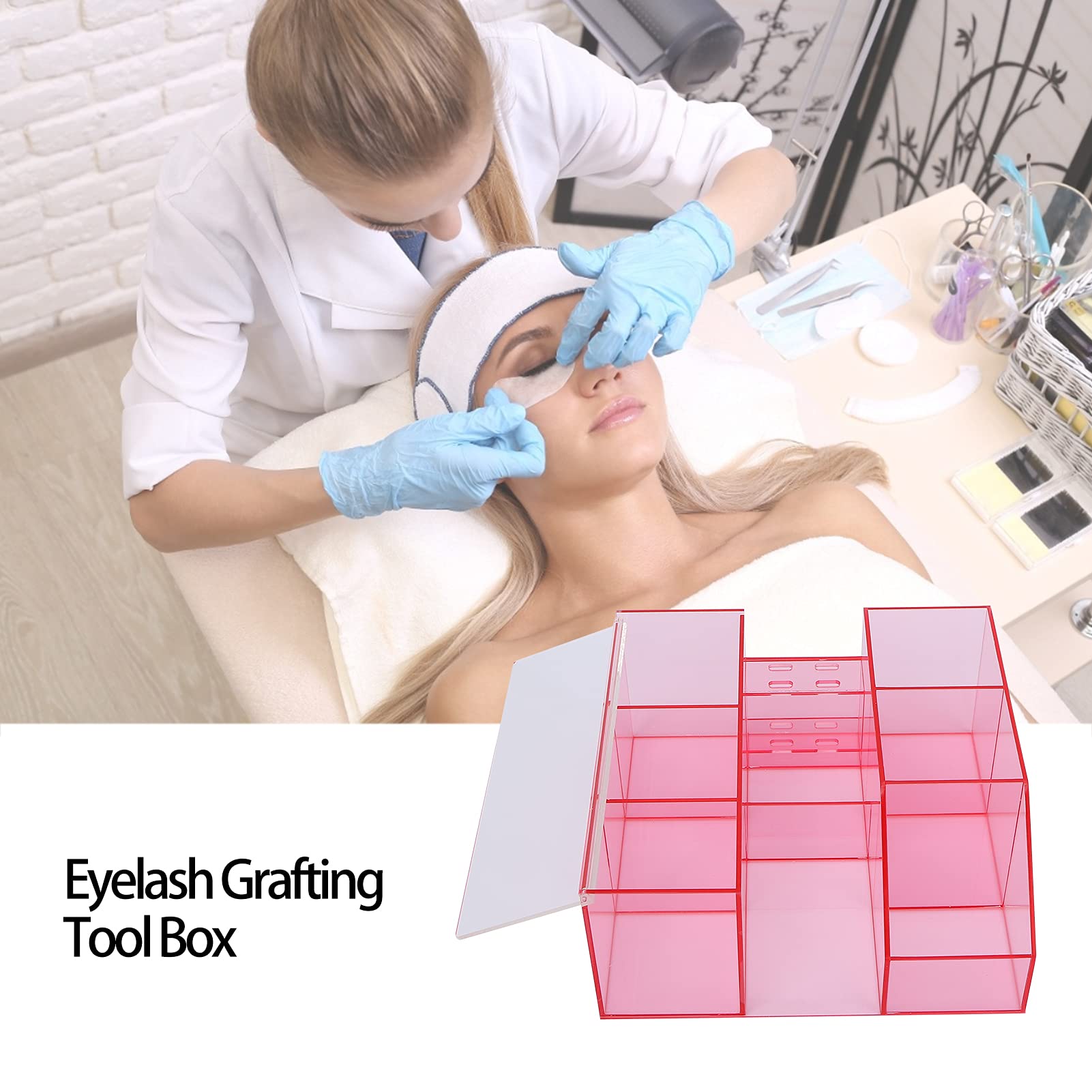 Acrylic Eyelash Storage Box for Salon & Home - Organize & Display Lashes