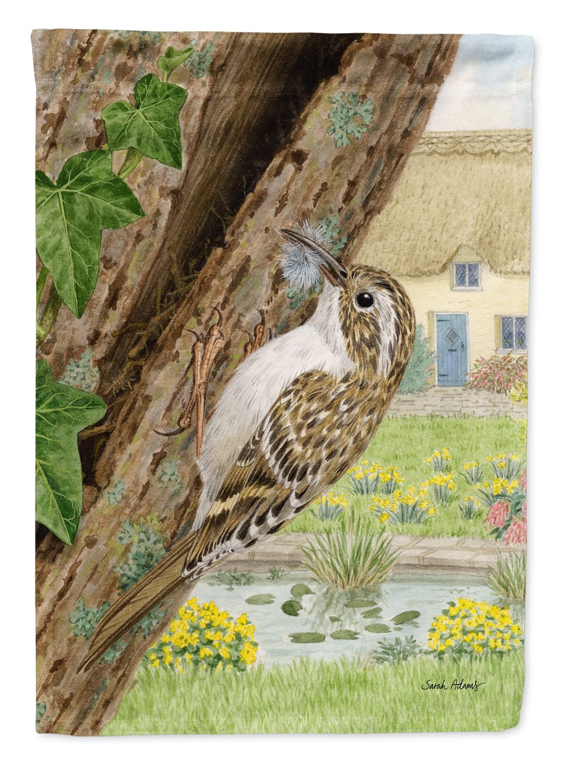Caroline's Treasures Treecreeper Garden Flag - Colorful Decorative Yard Banner for Mailbox, Patio & Flower Beds | Weather-Resistant Outdoor Artwork | Perfect for Seasonal Decor, Home Landscaping & Garden Accents
