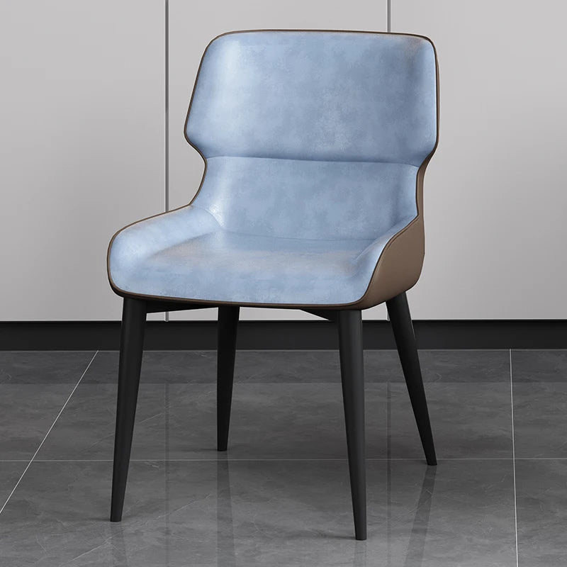 Premium Genuine Leather Dining Chair - Ergonomic Design for Ultimate Comfort - Perfect for Home, Restaurant & Office Use