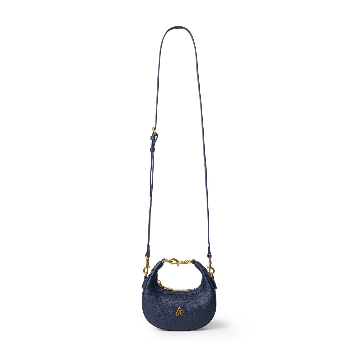 NANO PEBBLE HOBO BAG in Navy Blue - Stylish Crossbody Shoulder Bag for Women, Perfect for Everyday Use, Work, and Travel