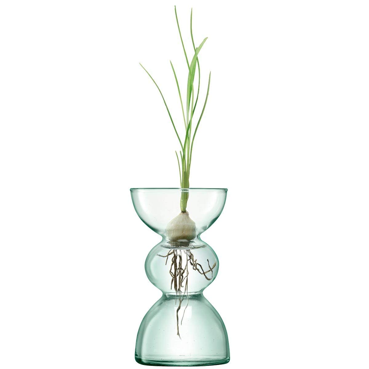 Eco-Friendly Canopy Trio Vase Set - 13cm Tall Recycled Glass Home Decor for Centerpieces, Wedding Decor & Living Room Accents