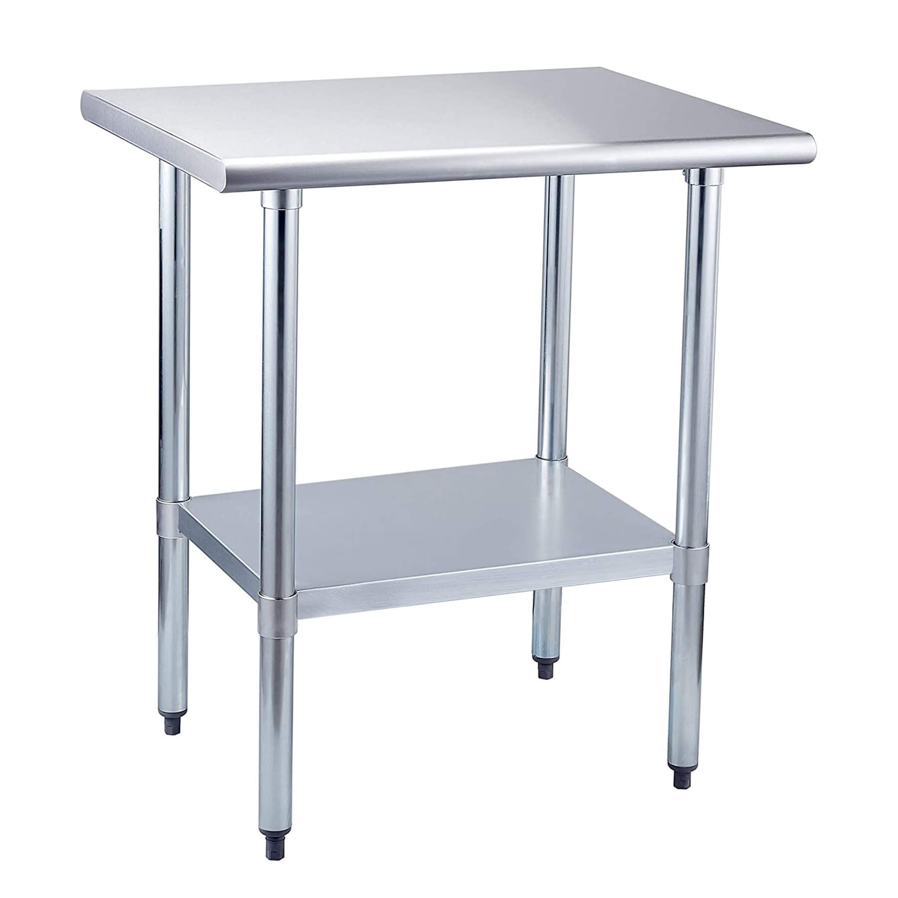 Lestar 30x24 Inch Stainless Steel Work Table - Heavy Duty Commercial Kitchen Prep Table with Undershelf & Galvanized Legs - Metal Utility Table for Restaurant, Bakery, Workshop, and Home Use - Durable Workbench for Food Prep, DIY Projects, and Industrial Applications