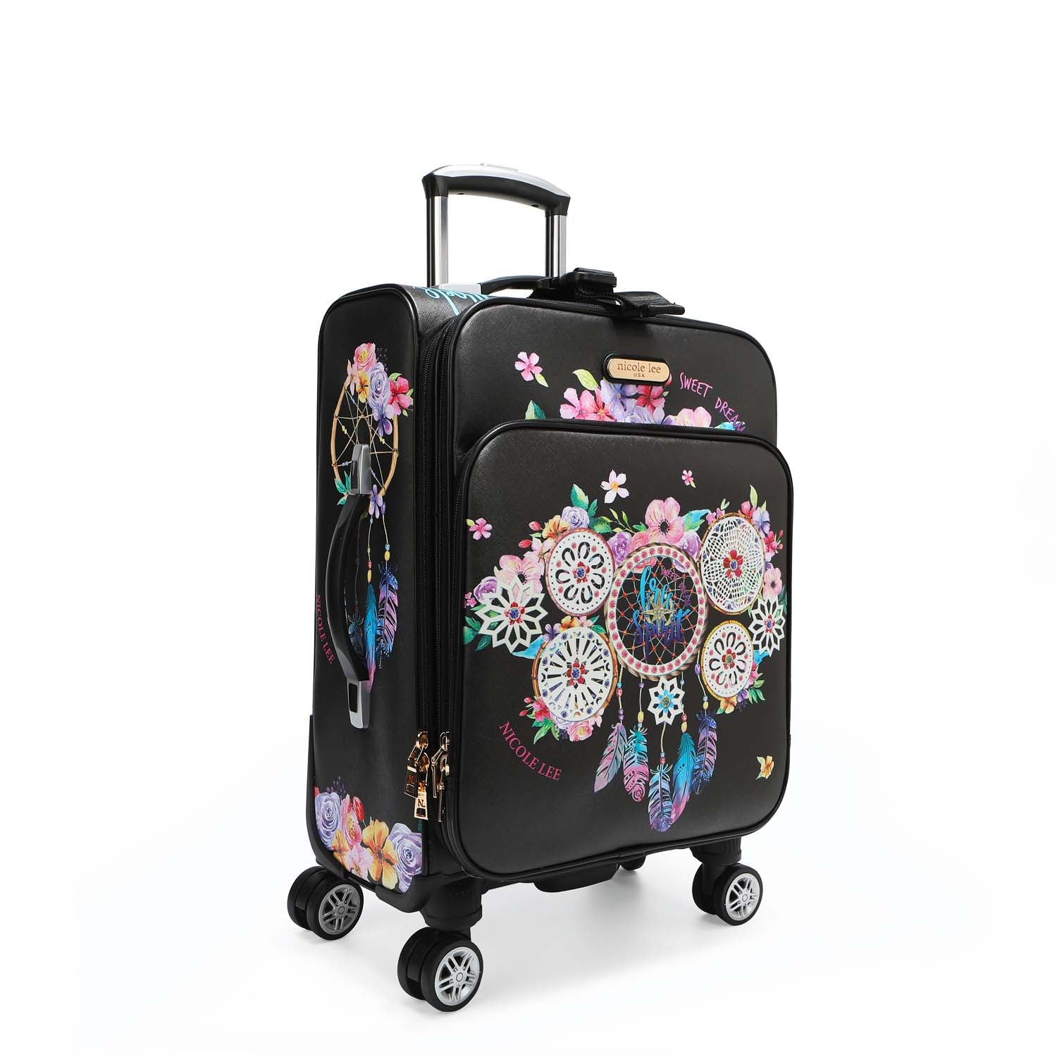3-Piece Luggage Set with Spinner Wheels - Lightweight & Durable Suitcase for Travel - Carry-On, Medium & Large Check-In Bags - Perfect for Business Trips, Vacations & Family Getaways