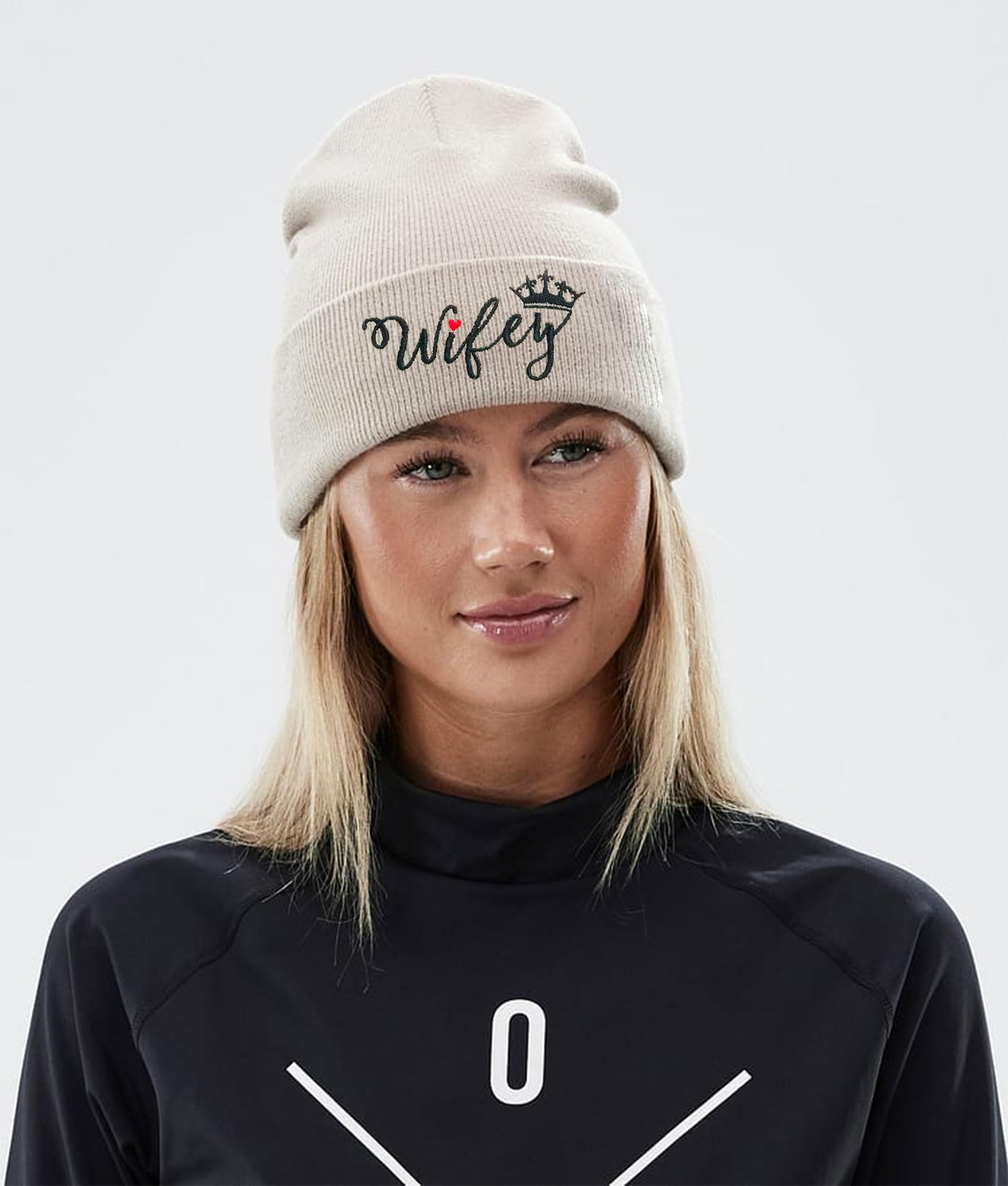 Best Birthday Gifts for Wife - Thoughtful Mother's Day Present - Cozy Wifey Beanie Hat - Perfect for Anniversary, Valentine's Day & Winter Fashion