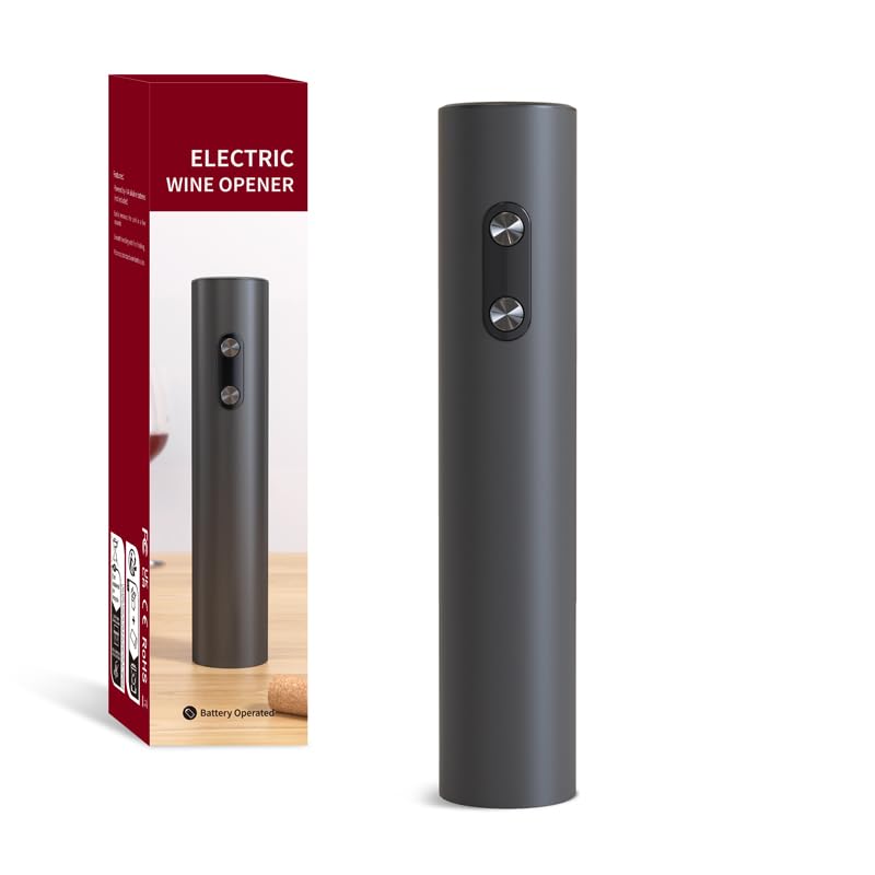 Electric Wine Opener - Automatic Corkscrew Bottle Opener with Rechargeable Battery, Perfect Gift for Wine Lovers - Use for Home, Kitchen, Parties & Wine Tasting Events
