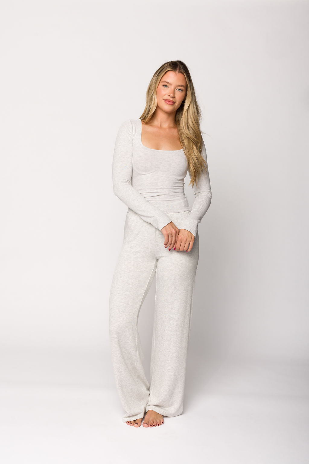 Be Mine Lounge Pant in Carrara - Soft & Comfortable Women's Loungewear Pants for Relaxing at Home, Yoga, or Casual Outings