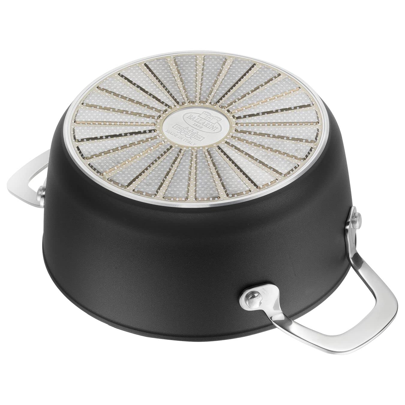 BALLARINI Alba 2.7L Titanium Nonstick Sauce Pot with Glass Lid - Premium Italian Cookware for Pasta, Soups & Stews (Model ALBG2LD.20D) - Perfect for Home Cooking & Professional Kitchens