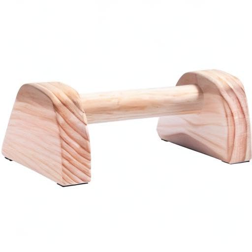 RAMASS Fitness Parallettes Bars - Wooden Calisthenics Push Up Bars for Home Gym, Strength Training & Gymnastics - Perfect for Push-Ups, Dips, L-Sits & Handstand Practice