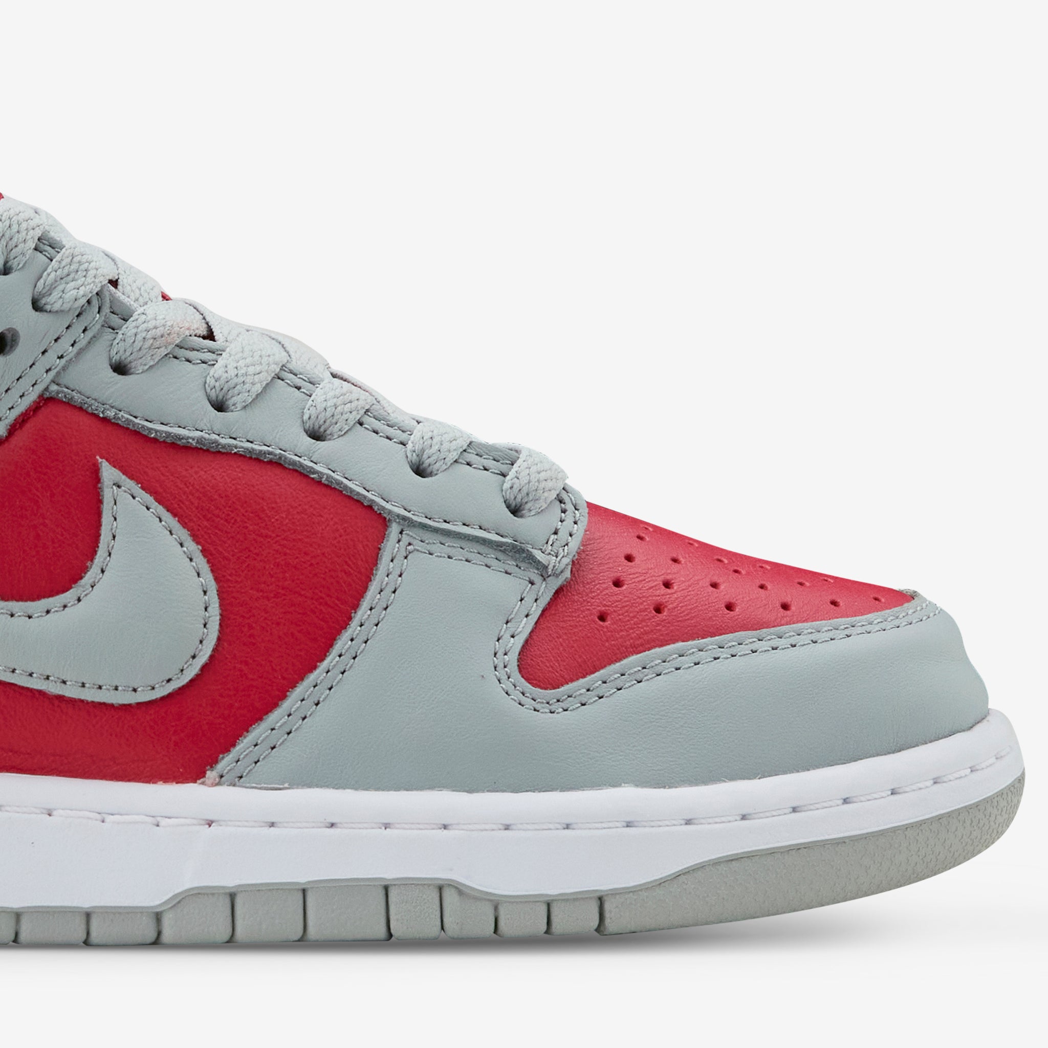 Nike Dunk Low Varsity Red Silver White Sneakers - Men's/Women's Basketball Shoes for Casual Wear & Street Style Fashion