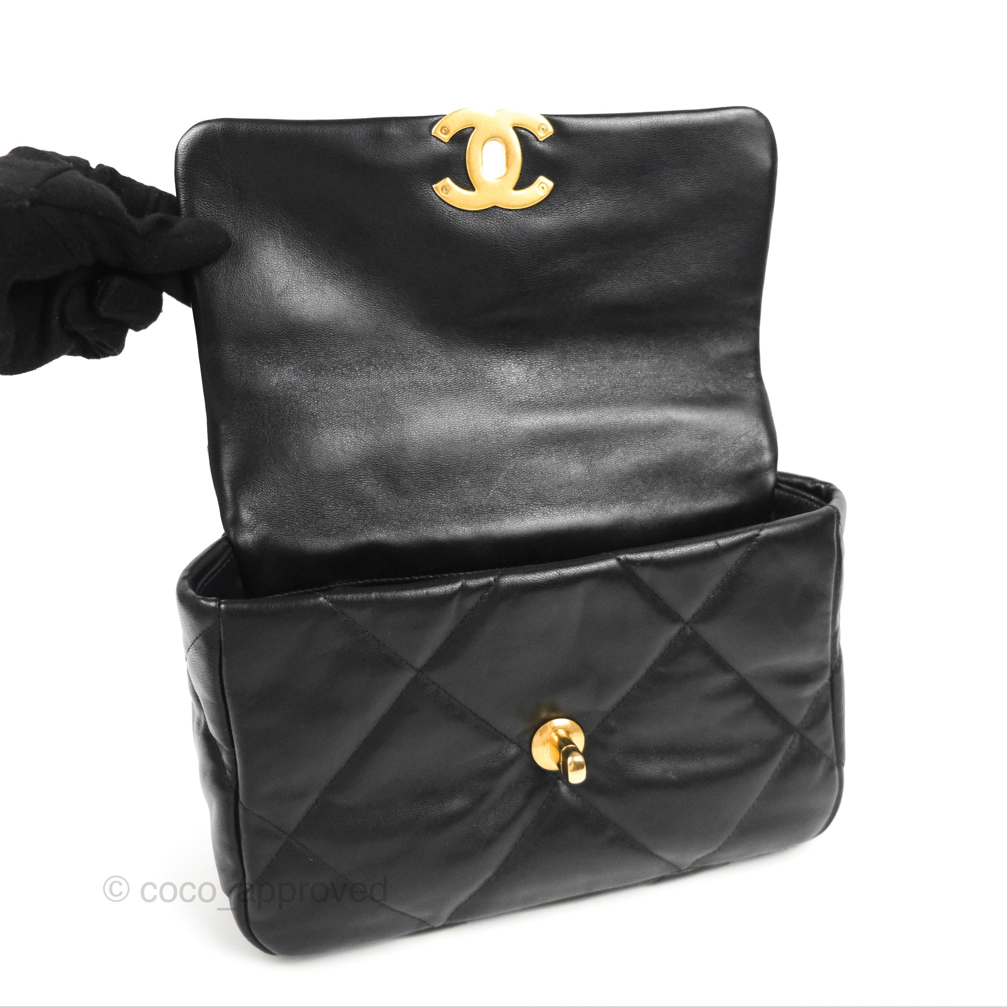 Chanel 19 Small Handbag in Black with Mixed Hardware - Luxury Crossbody Bag for Women, Perfect for Date Night & Evening Events
