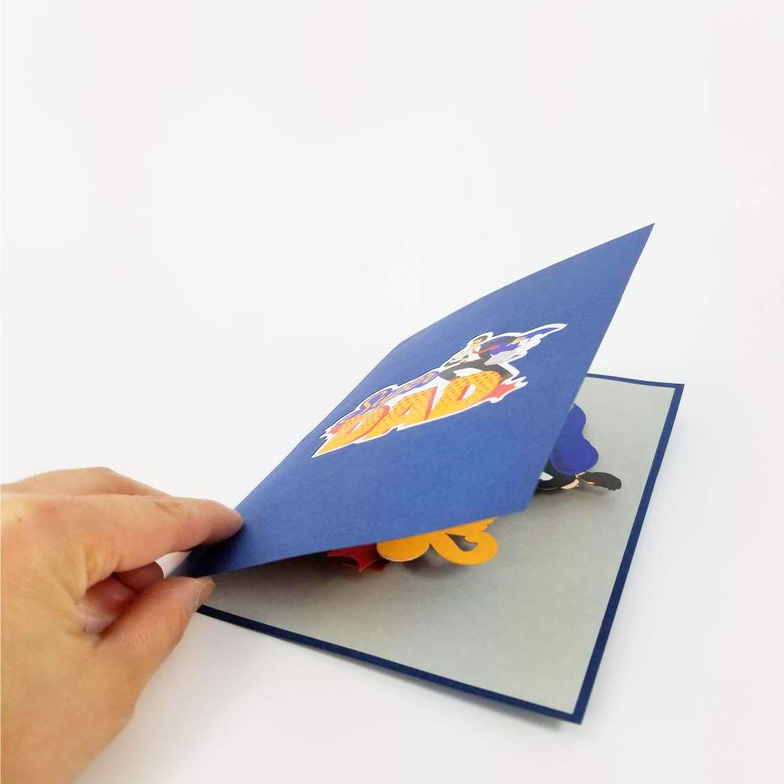 Super Dad Pop Up Card - 3D Handmade Father's Day & Birthday Greeting Card for Dad | Best Gift for Dad, Grandfather, Husband | Perfect for Father's Day, Birthday, Anniversary & Special Occasions
