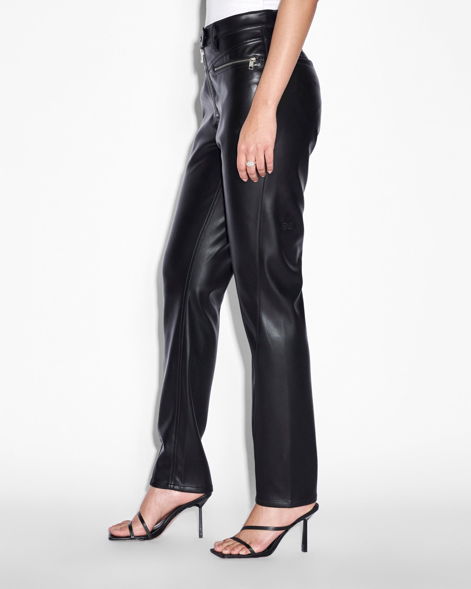 Vivienne Black Pants for Women - Stylish High Waist Trousers for Office, Business & Casual Wear