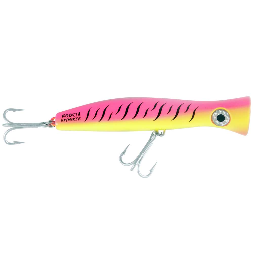 Halco RP195 Roosta Popper Haymaker Fishing Lure - Topwater Bass Fishing Bait for Freshwater & Saltwater - Perfect for Early Morning or Late Evening Fishing Trips