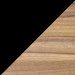 Black Frame/Natural Walnut Top