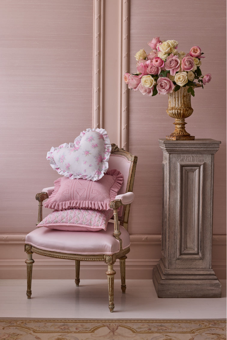 Soft Ruffle Heart Pillow - Decorative Cushion for Bedroom, Living Room, Nursery | Perfect for Valentine's Day, Wedding Decor & Cozy Home Accessories