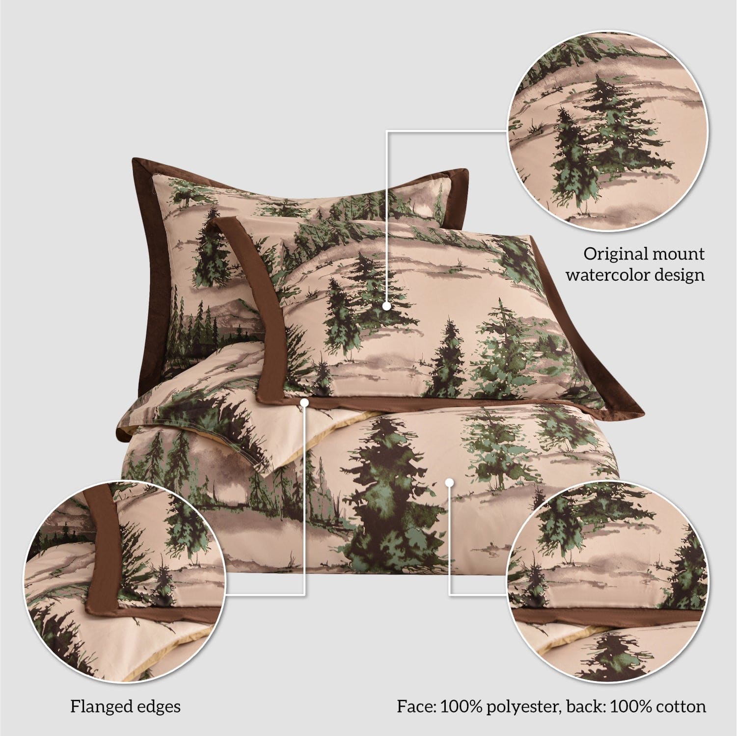 Premium Joshua Comforter Set - Soft Queen/King Size Bedding with Matching Pillowcases - Perfect for Cozy Bedrooms & Guest Rooms