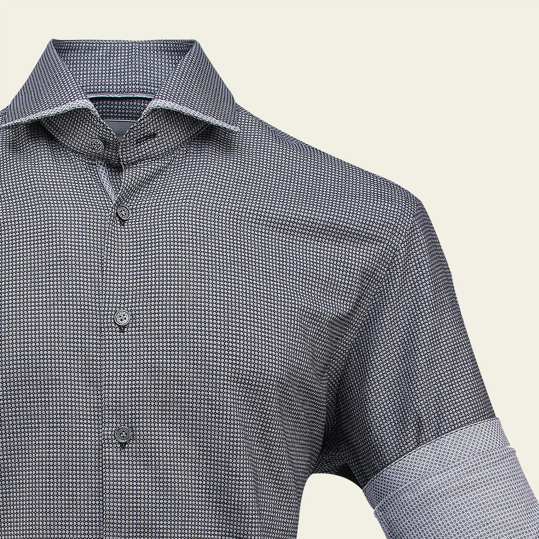 CMS0103 Men's Cuadra Black Casual Fashion Cotton Shirt - Breathable & Comfortable for Daily Wear, Office & Outings