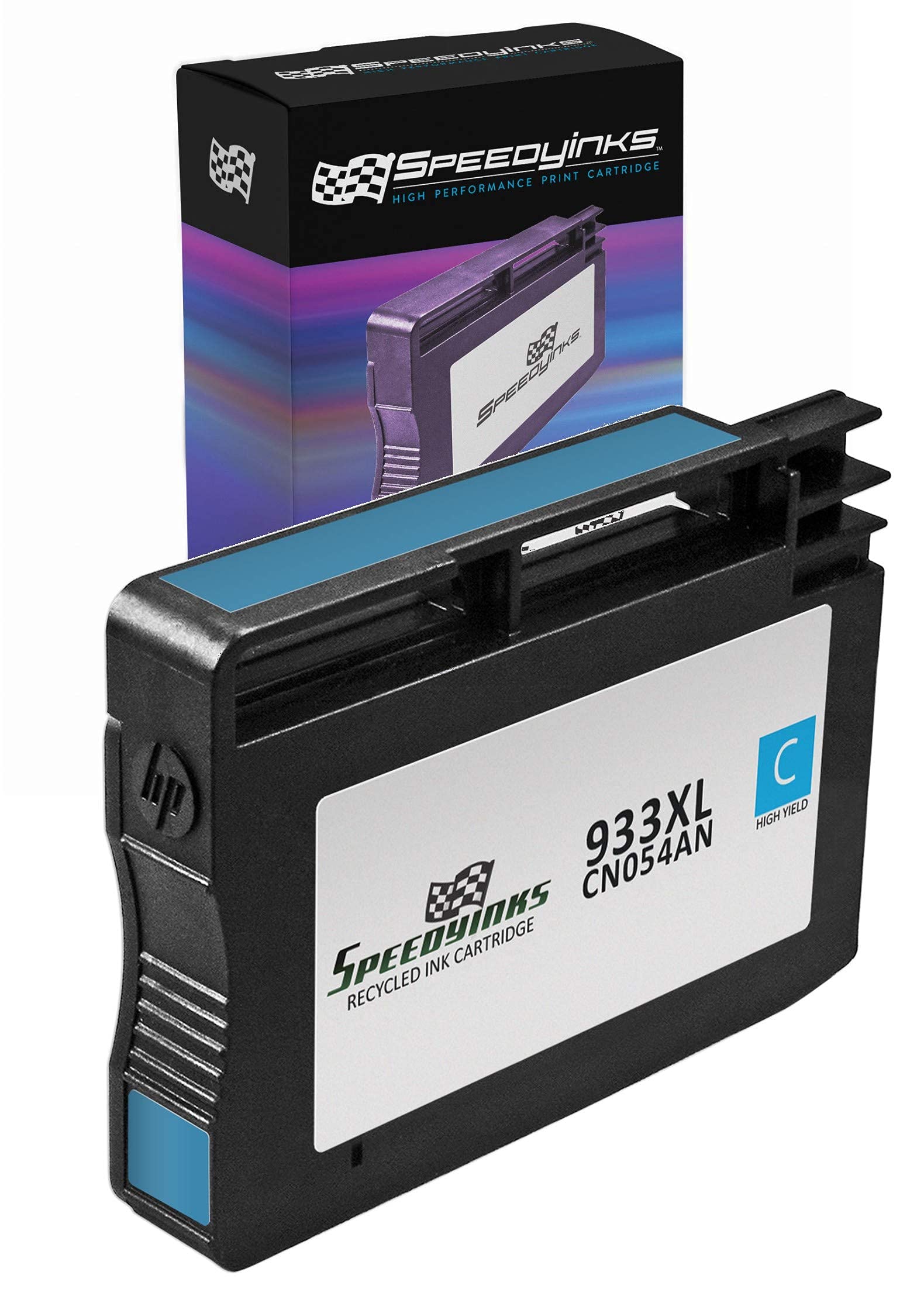 High-Yield Remanufactured HP 933XL CN054AN Cyan Ink Cartridge Replacement - Compatible with HP OfficeJet 6100, 6600, 6700, 7110, 7510, 7610, 7612, 7620 e-Printers - Ideal for Home & Office Printing, Documents, and Photos