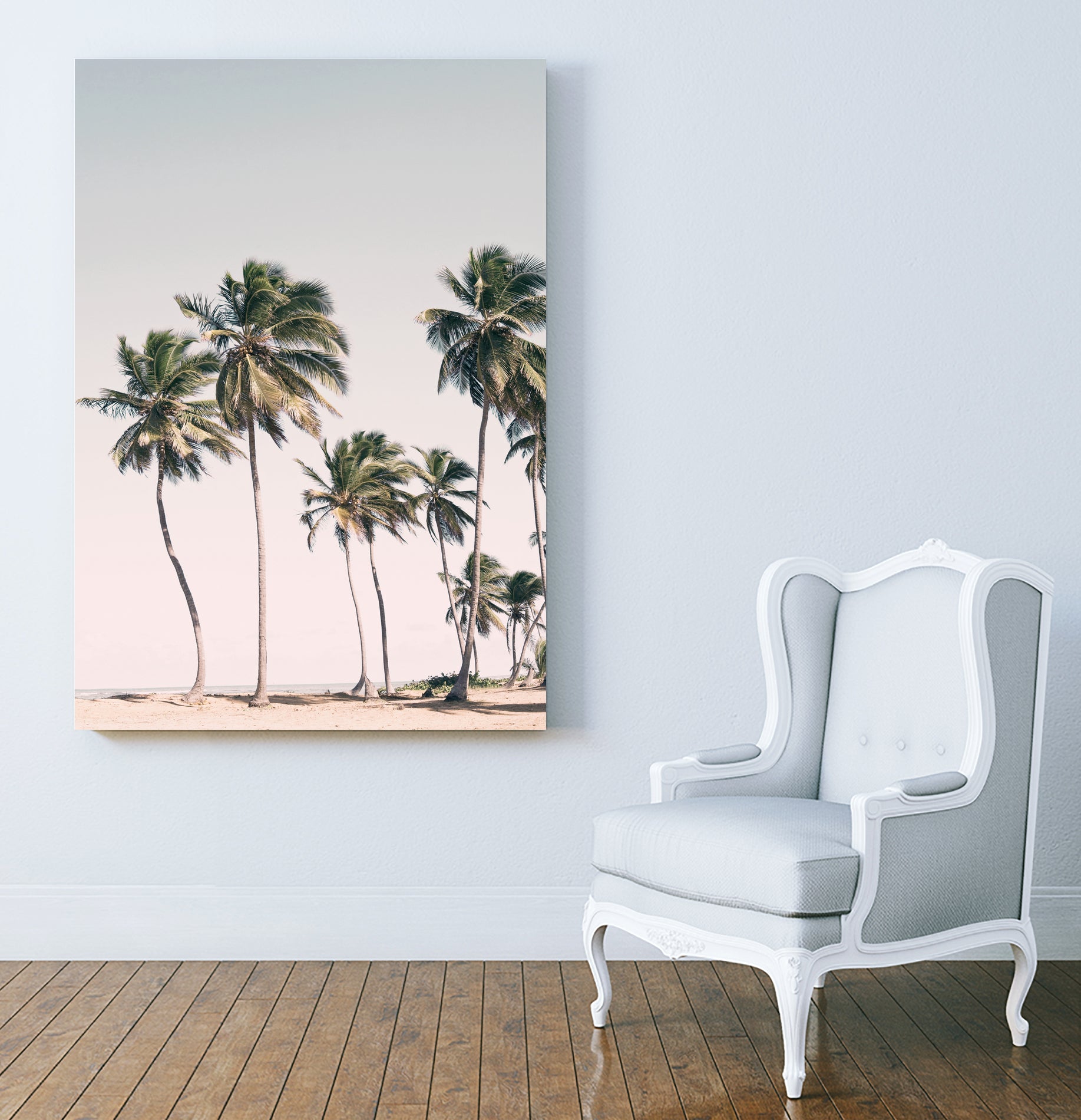 Blush Pink Tropical Trees - Artificial Palm Plants for Home & Office Decor - Perfect for Living Room, Bedroom, Wedding & Party Decorations