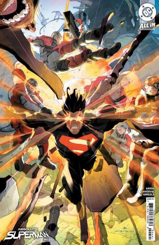 Absolute Superman #4 Cover D 1 in 25 Keron Grant Variant - Comic Book Collectible for Fans & Investors | Perfect for Display, Gifts & Comic Conventions
