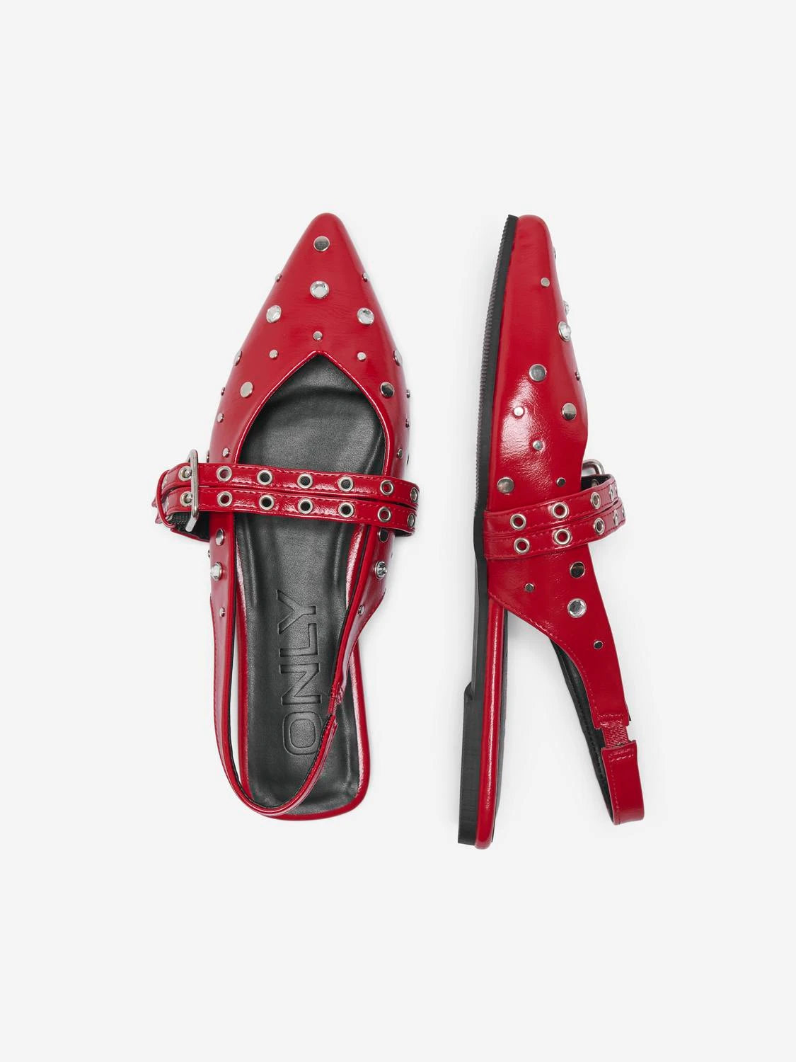 Laura Women's Slingback Heels - Comfortable Red Dress Sandals for Party, Wedding & Evening Events | Fashionable Open-Toe Pumps with Ankle Strap