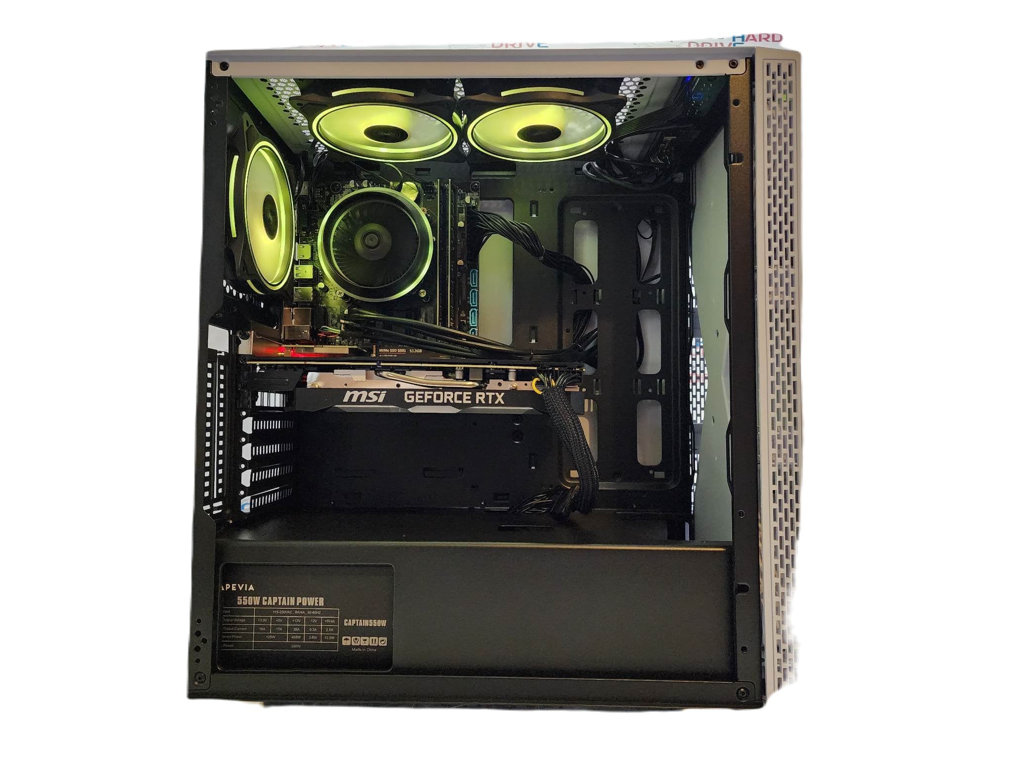 Custom Gaming PC Desktop Computer - Intel Core i5, NVIDIA GeForce RTX 4060, 2TB SSD, 32GB RAM, Blackwidow White H610 - Perfect for Esports, Streaming & VR Gaming