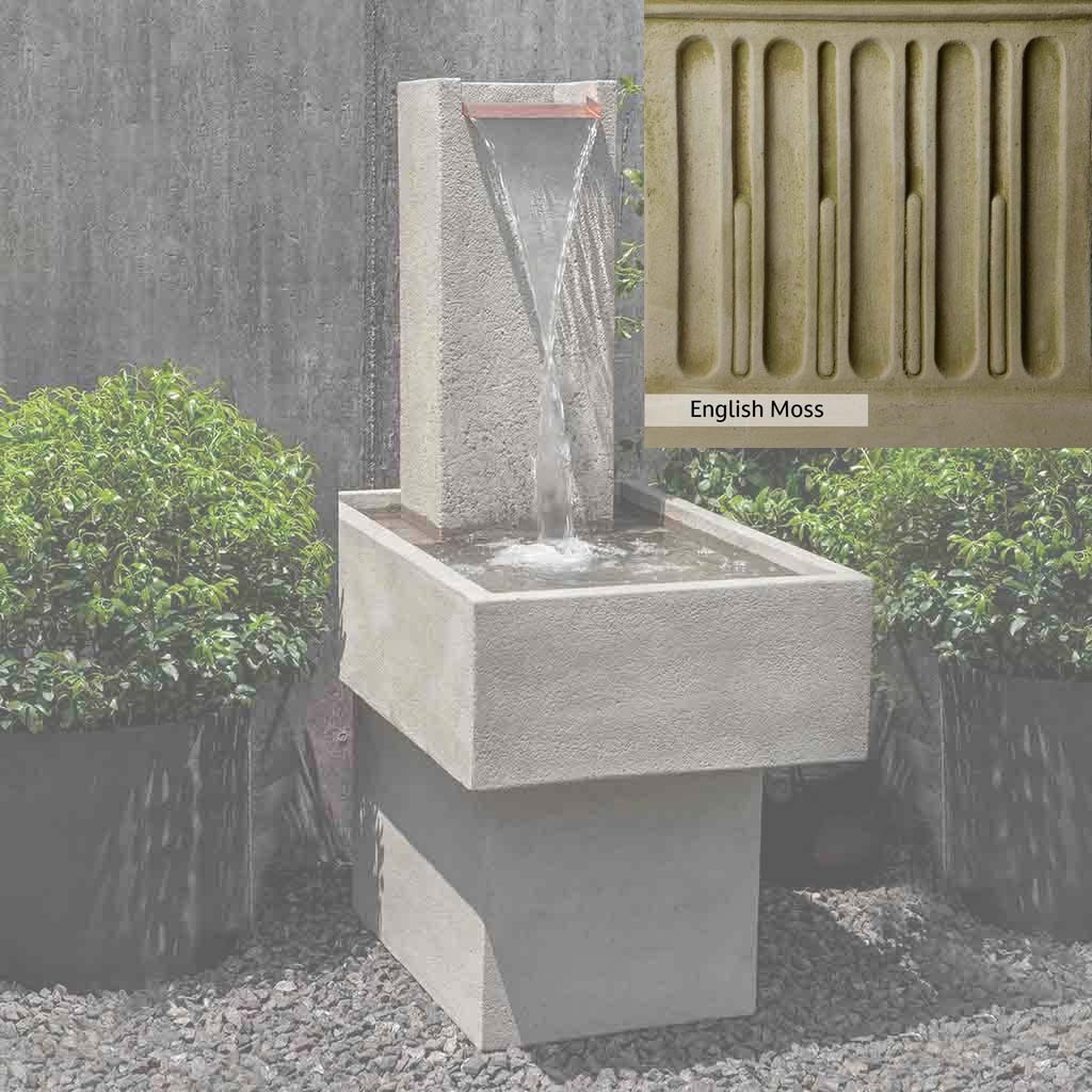 Campania International Falling Water Fountain III - Outdoor Garden Waterfall Feature for Patio, Yard, and Landscape Decor